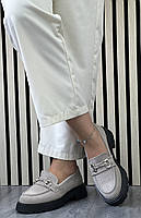 Туфлі лофери " ШКІРА " жіночі 6 пар у ящику сірого кольору 37-41, фото 5