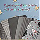 Простирадло на резинці односпальне "Сірі ромби" | Сірий. Бязь 90х200 см, фото 5