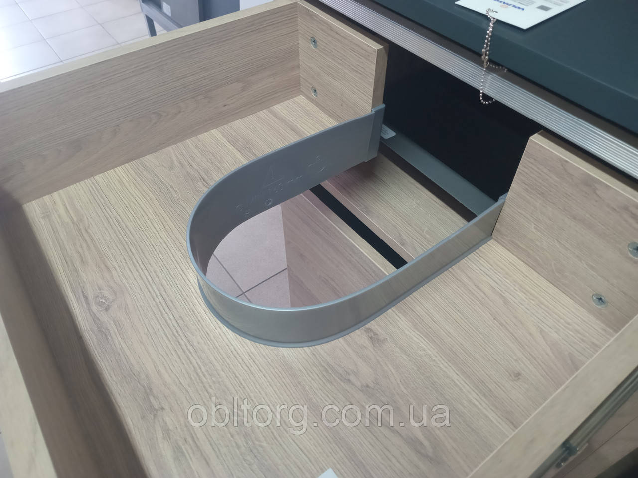 Огорожа сифона для ящика під мийку Volpato для ДСП 18мм сірий, фото 1