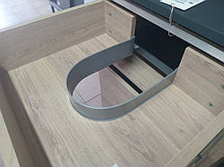 Огорожа сифона для ящика під мийку Volpato для ДСП 18мм сірий