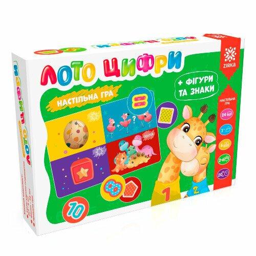 Гра Лото цифри+фігури, знаки та асоціації