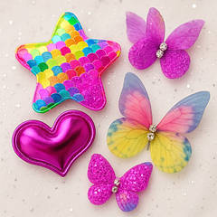 Декор тканинний, метелики, фатин