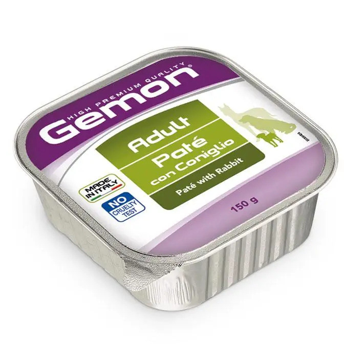 Gemon Dog вологий корм для собак кролик 150 г