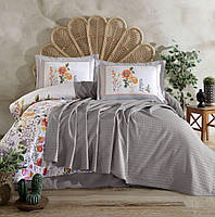 Постільна білизна з пледом та парфумом для білизни Aran Clasy "Galya V-1" ранфорс бавовняна Туреччина