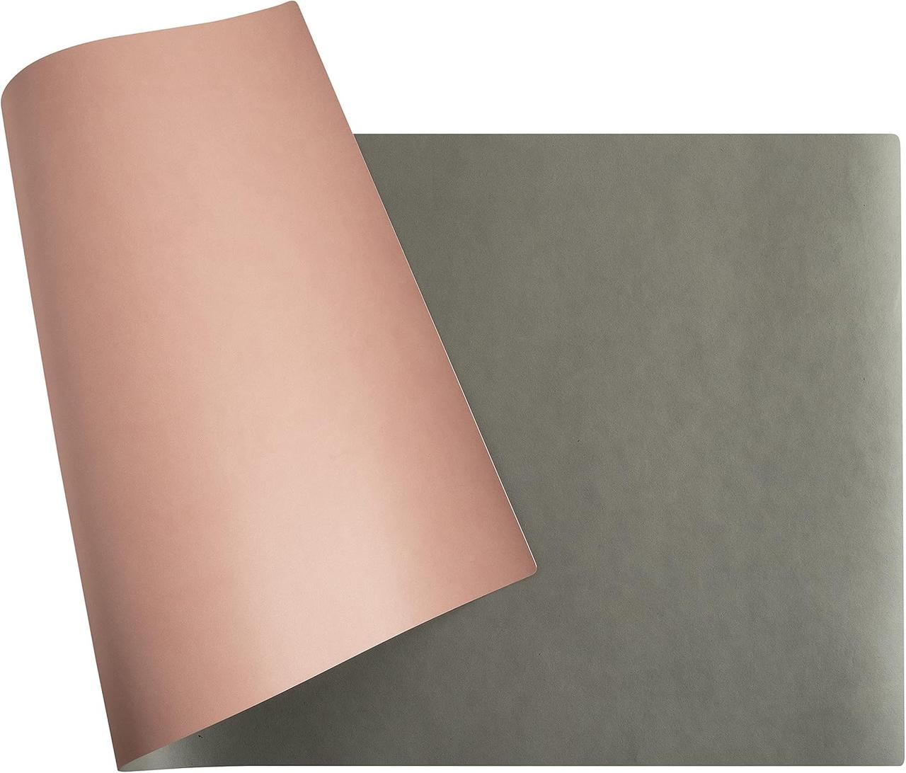 Настільне покриття 350 x 600 мм двостороннє сіре/нюдове Exacompta Франція, фото 1