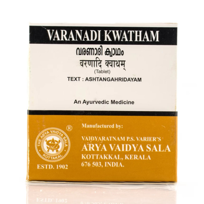 VARUNADI KWATHAM 100TAB. ARYA VAIDYA SALA  ВАРУНАДІ КВАТХАМ 100ТАБ. АРЬЯ ВАЙДЬЯ, фото 1