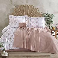 Постільна білизна з пледом та парфумом для білизни Aran Clasy "Krista V-1" ранфорс бавовняна Туреччина