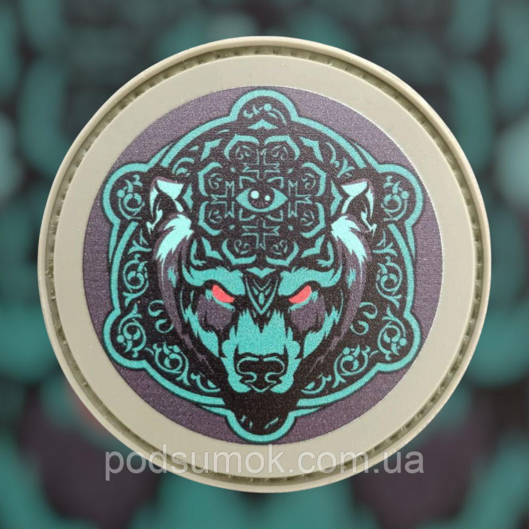 Шеврон ПВХ 10-286 на липучці для велкро патч гумовий, фото 1