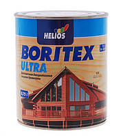 Helios BoriTex Ultra (топлазурь) 10 л. Бесцветная, деревозащитная лак-пропитка на воске , с УФ фильтром