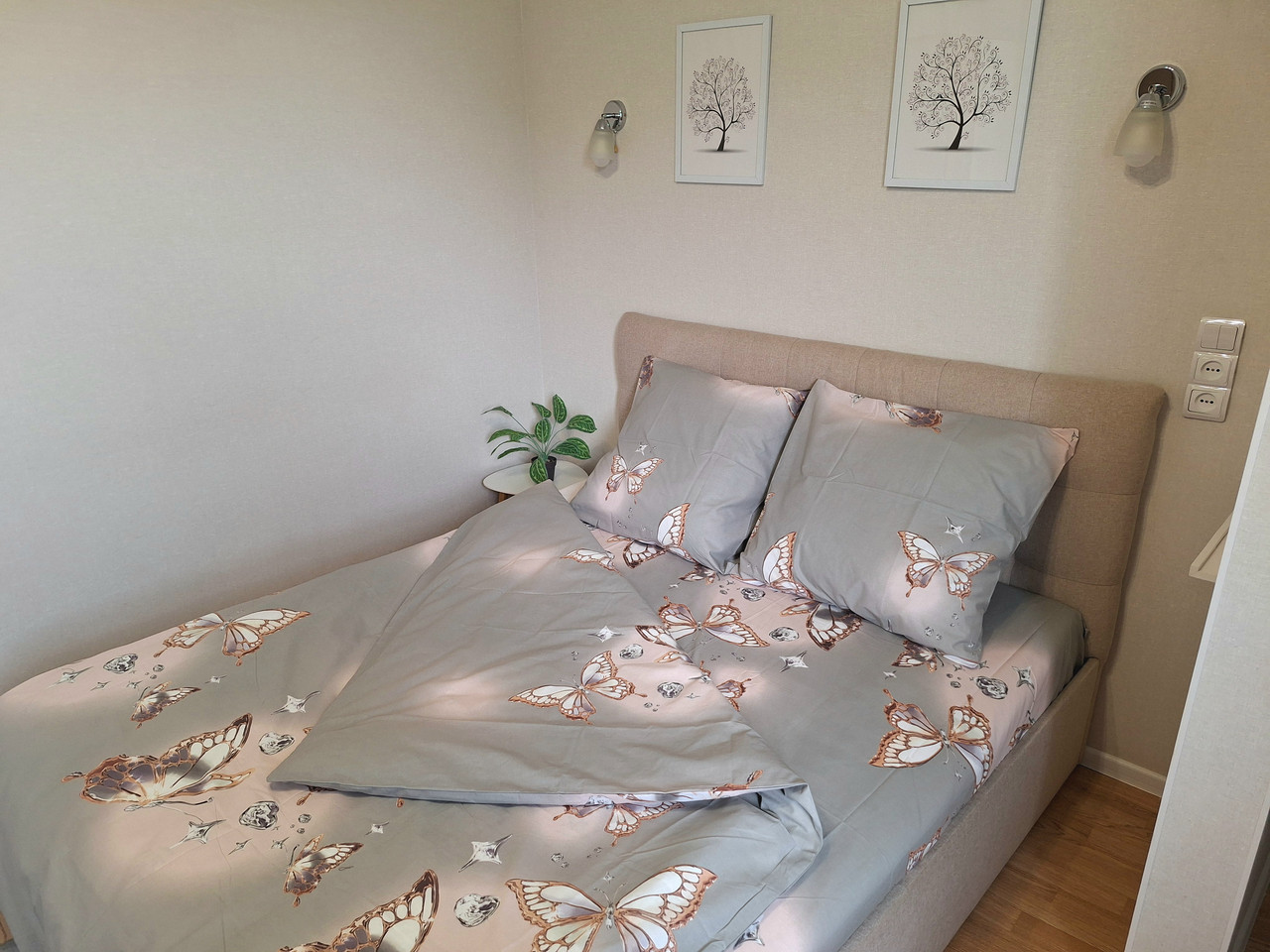 Постільна білизна Ранфорс 11, полуторна 150х220 см, на кнопках, фото 1