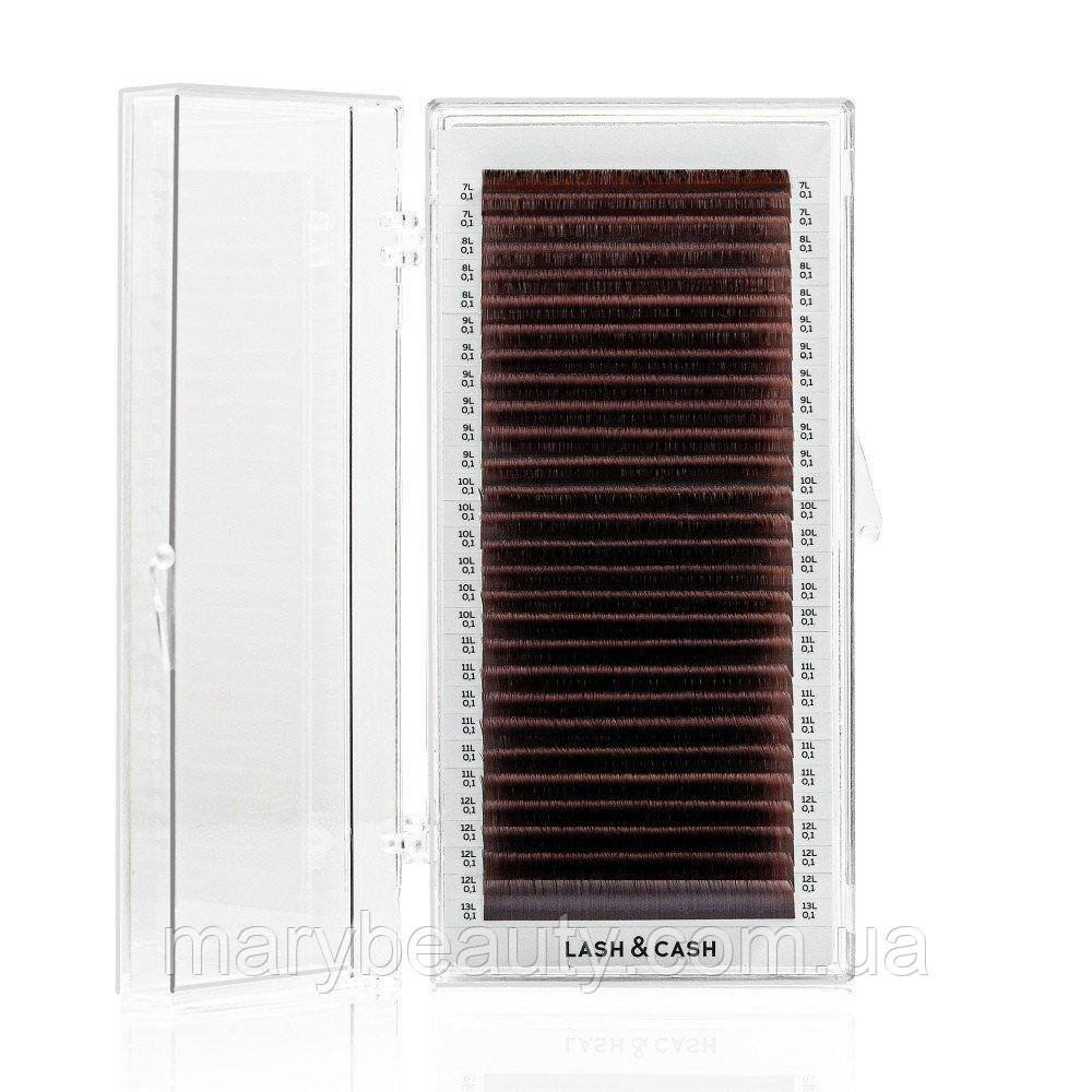 Вії Velvet Brown LASH&CASH SCULPTOR CC 0.07 (7-13) 28ліній, фото 1