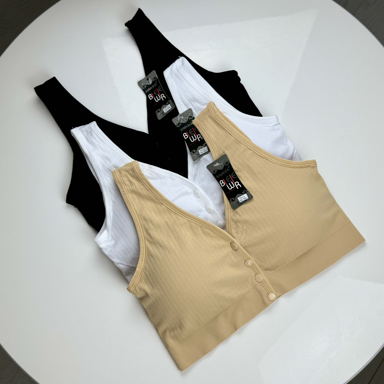 Жіночі топіки на кнопках #7512 Biweier, фото 1