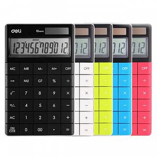 Калькулятор Deli 1589 мікс 12 розрядів, яскравий корпус, безшовні кнопки, 165*103*125 мм