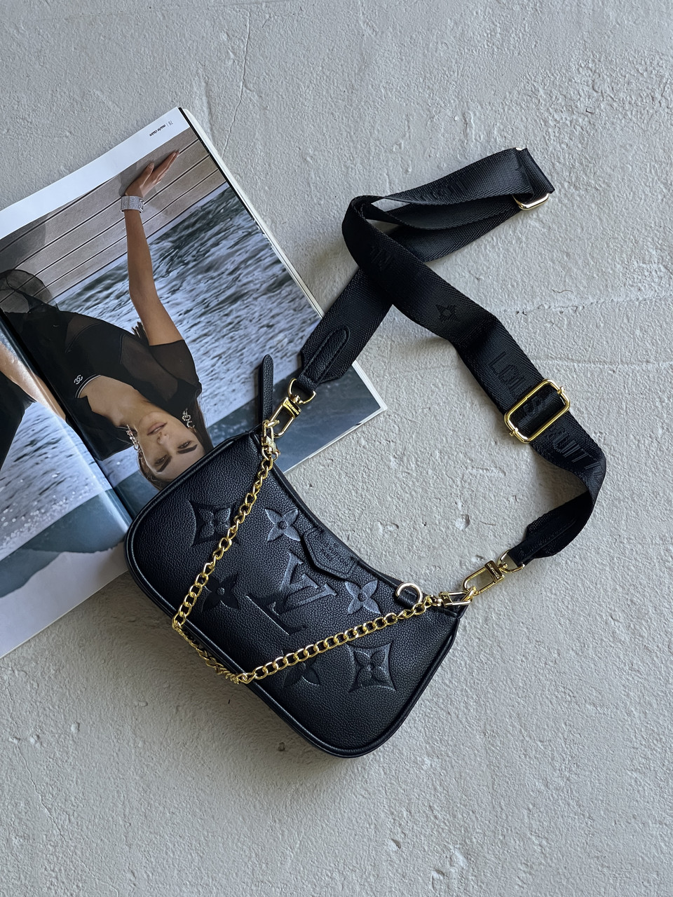 Сумка жіноча Louis Vuitton Bolsa чорний, фото 1