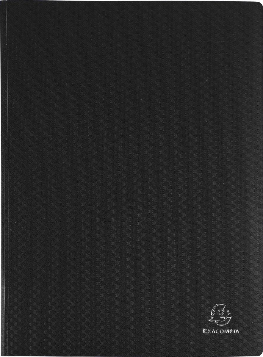 Пластикова папка для документів із 80 файлами чорна Exacompta Франція, фото 1