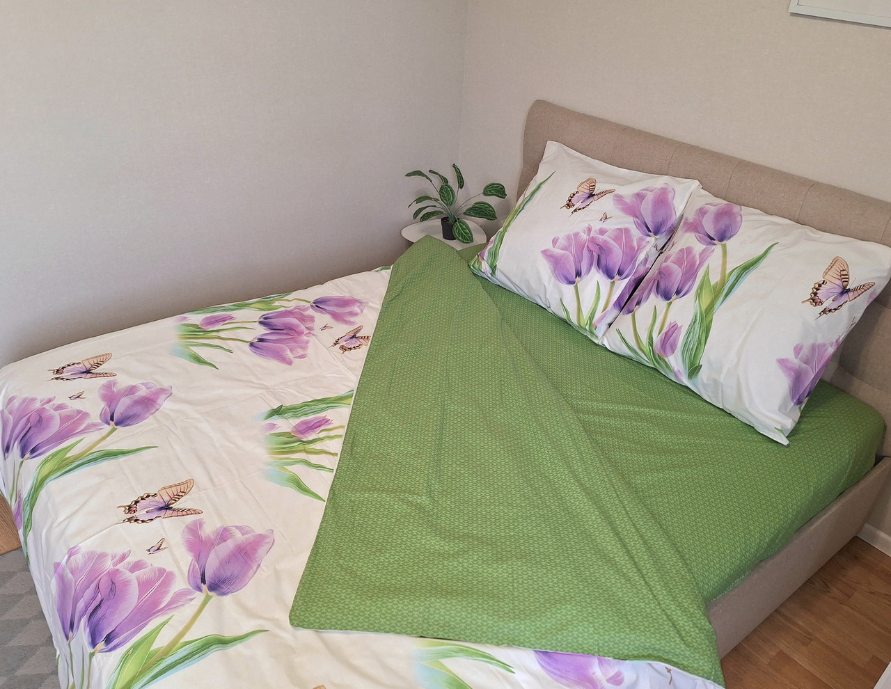 Постільна білизна Ранфорс 17, полуторна 150х220 см, на кнопках