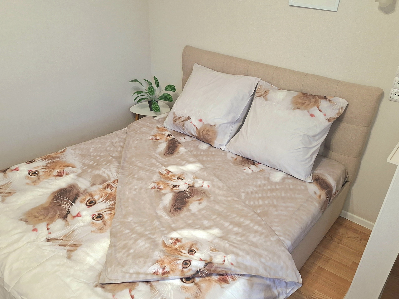 Постільна білизна Ранфорс 22, полуторна 150х220 см, на кнопках, фото 1