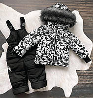Детский зимний комплект (куртка+штаны) "Панда" 86-92см