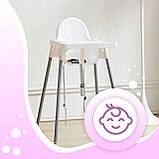 Стілець для годування дитини дитячий крісло 2в1 з подавачем + ремені, фото 10