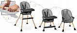 Стільчик для годування для дітей регульований крісло 3в1 подачний стілець Nukido, фото 6