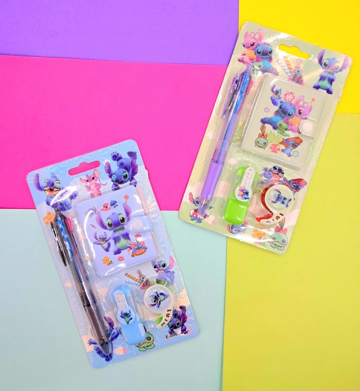 Набір блокнот і ручка мініформат Стіч, фото 1