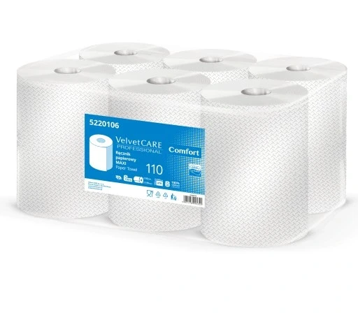 "velvet Care Maxi" паперовий рушник 6 штук 110мб 2war, фото 1