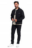 Чоловіча джинсова куртка Katana класична з гудзиками модна зручна M Moraj, фото 6