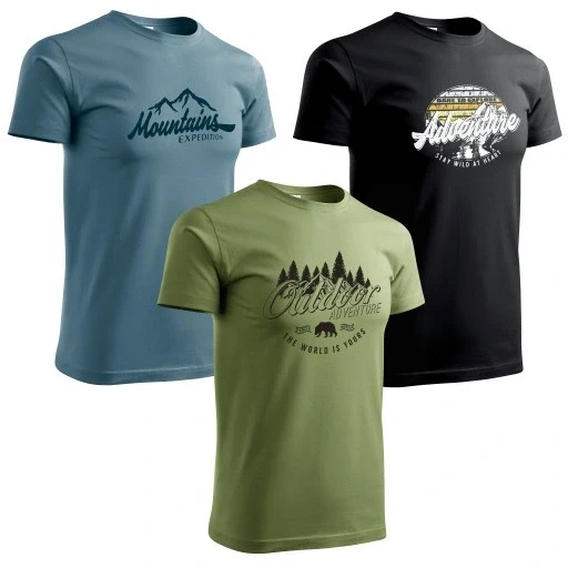 Чоловіча футболка набір 3шт T-shirt комплект 3пак відмінні футболки на кожен день, фото 1