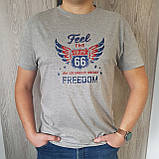 Футболки 3шт чоловічі набір футболок для щоденного використання оригінальний комплект Route66, фото 6