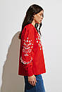 Жіноча сорочка червона з вишивкою квітів Modna KAZKA MKRM4208-4, фото 2