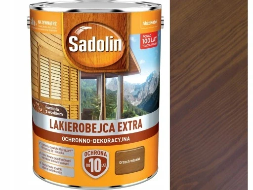 Sadolin Extra лак-бейц 5л горіх італійський, фото 1