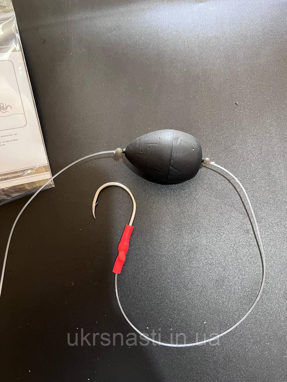 Снасть для лову Сома з підводним поплавцем Кетфіш CATFISH, повідець на сома з одним гачком, фото 1