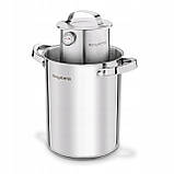 Набір для виробництва шинки з термометром для копчення каструля з ситом 4л Konighoffer, фото 6