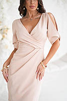 Нарядна сукня-футляр з V-подібним вирізом, фото 5