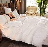 Комплект антиалергійна ковдра на весь рік 200x220 + 2 подушки 70x80 білі, фото 2