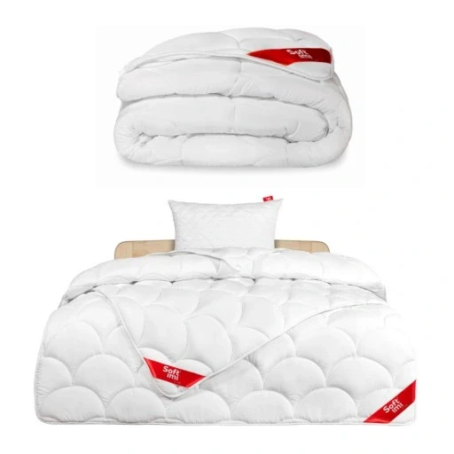 Літній антиалергійний ковдра 140x200 з польщі легка м'яка стьобана виробництва, фото 1