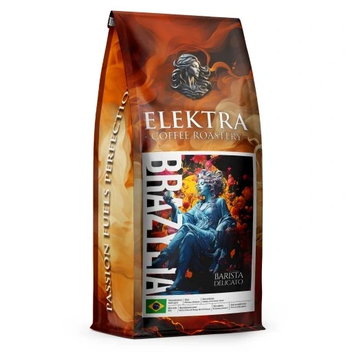 Зернова кава Elektra зернова кава бразилія Elektra свіжообсмажена 1кг, фото 1