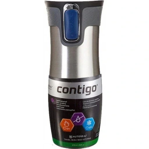 Contigo West Loop 2.0 470мл сталевий термокружка, фото 1