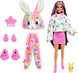 Barbie Cutie Reveal кольорові мрії лялька в костюмі тварини-кролика, фото 6