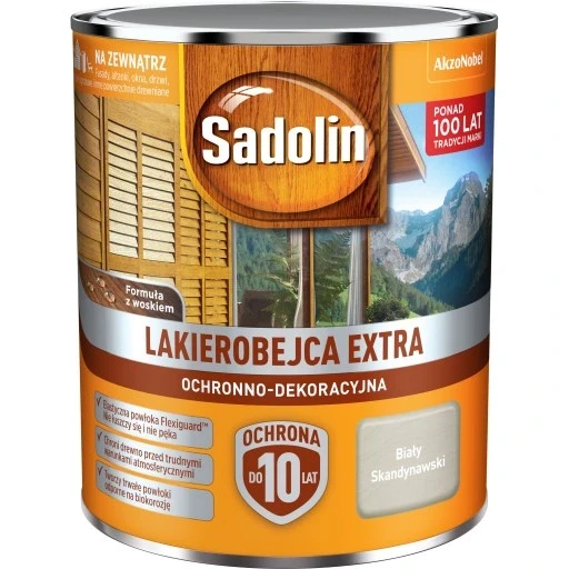 Sadolin Extra білий скандинавський 5л лак-бейц, фото 1