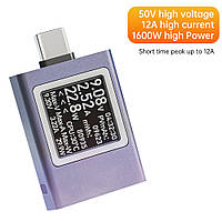 USB Type-C тестер HIDANCE HDC-085C струму, напруги, ємності