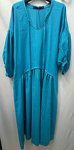 Сукня жіноча темно-бірюзова MKNK2064-5