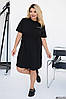 Стильна молодіжна трикотажна спортивна сукня з регулятором в талії, норма і батал великі розміри, фото 6