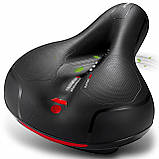 Велосипедне сідло з гелем для міського використання з силіконовою лампою широке з вентиляцією м'яке, фото 6