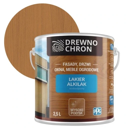 Деревохрон лак водонепроникний алкілак 2,5л високий блиск, фото 1