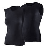 Брубек безрукавка велосипедна сорочка без рукавів чорна, фото 2