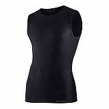 Брубек безрукавка велосипедна сорочка без рукавів чорна, фото 8