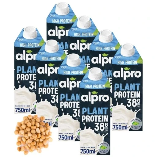 Набір рослинного соєвого напою високобілковий Alpro Plant Protein 8x750ml, фото 1