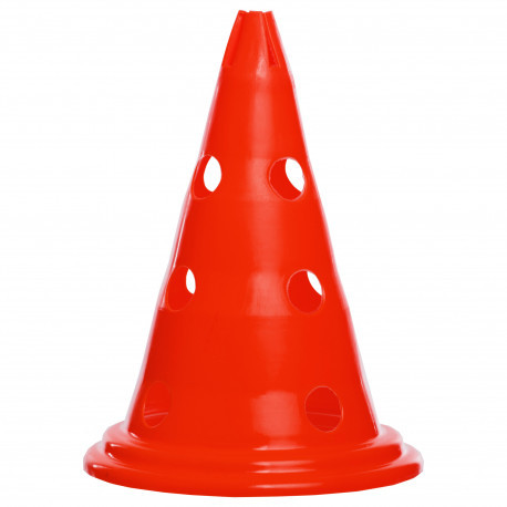 Конус фішка для тренувань з отворами для палиці 30 см червоний (1 шт.), фото 1