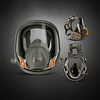 Повнолицева маска 3M серії 6800 з байонетним кріпленням, силіконовим ущільненням та оглядовим вікном